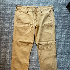 Aeropostale Men's Slim Straight Fit Khaki Pants